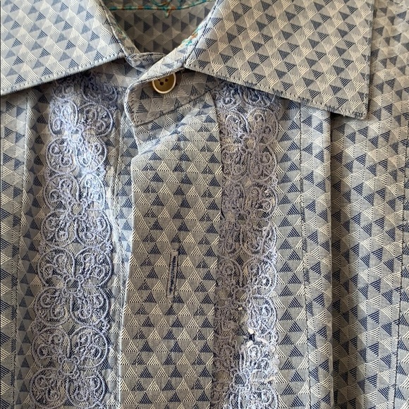 Men’s Robert Graham Dress Shirt Large - Picture 8 of 8